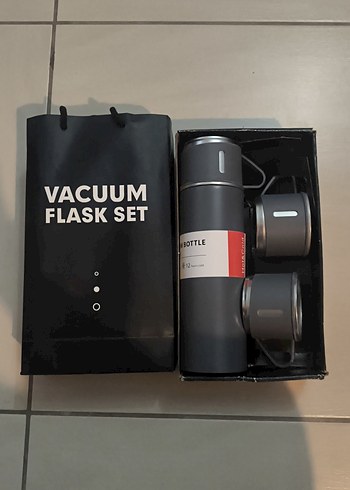 Gri  Termos - Sıcak Tutma Özellikli - Görsel 11