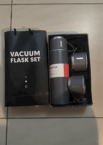 Gri  Termos - Sıcak Tutma Özellikli - Görsel 15