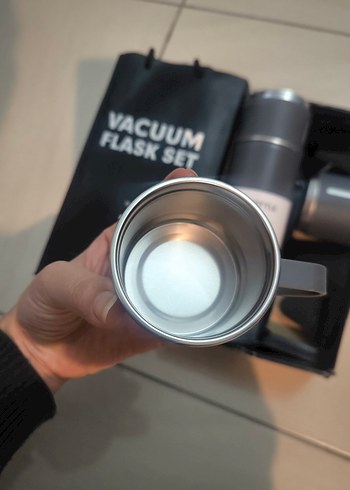 Gri  Termos - Sıcak Tutma Özellikli - Görsel 6