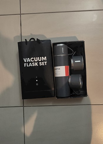 Gri  Termos - Sıcak Tutma Özellikli - Görsel 14
