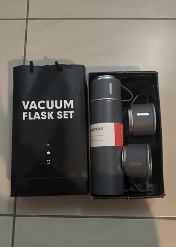 Gri  Termos - Sıcak Tutma Özellikli - Görsel 10