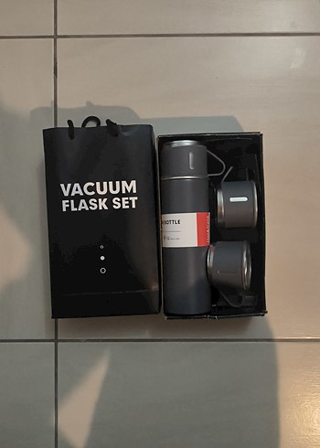 Gri  Termos - Sıcak Tutma Özellikli - Görsel 17