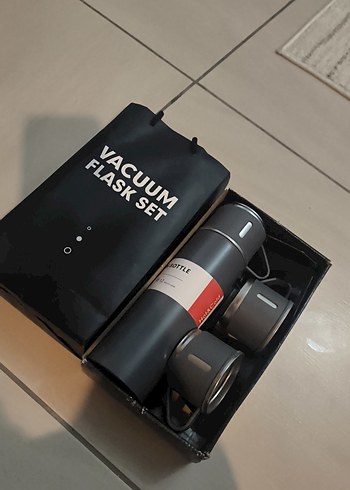 Gri  Termos - Sıcak Tutma Özellikli - Görsel 13