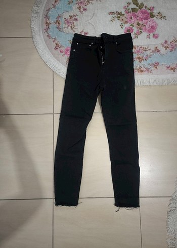 Siyah Kadın Denim Pantolon
