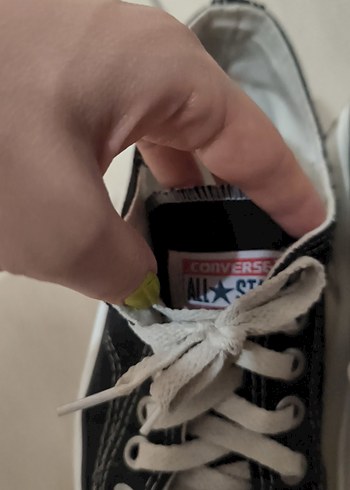 40 Beden siyah Renk Kadın Siyah Beyaz Düz Tabanlı Sneakers
