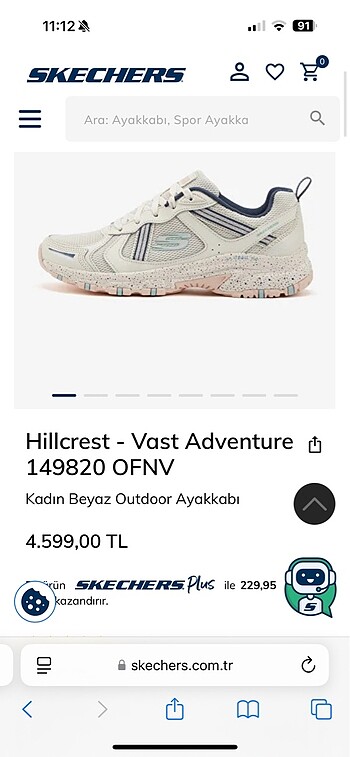 38,5 Beden mavi Renk Skechers kadın spor ayakkabı