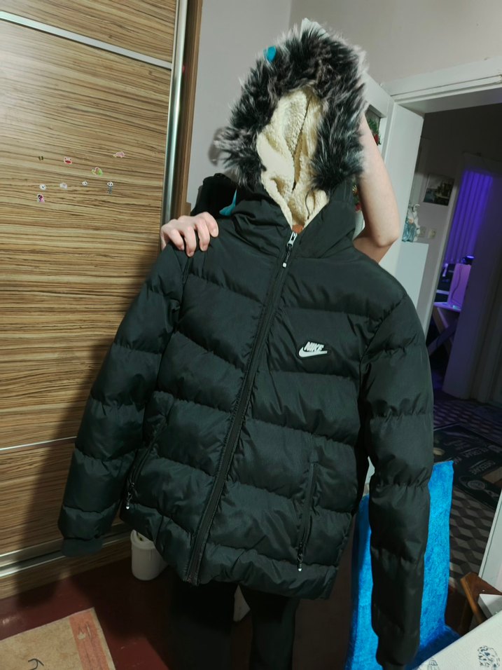 Siyah Çocuk mini mont - Görsel 4