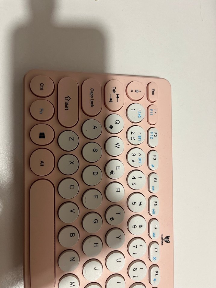 Pembe Bluetooth Blueforce Klavye - Görsel 4