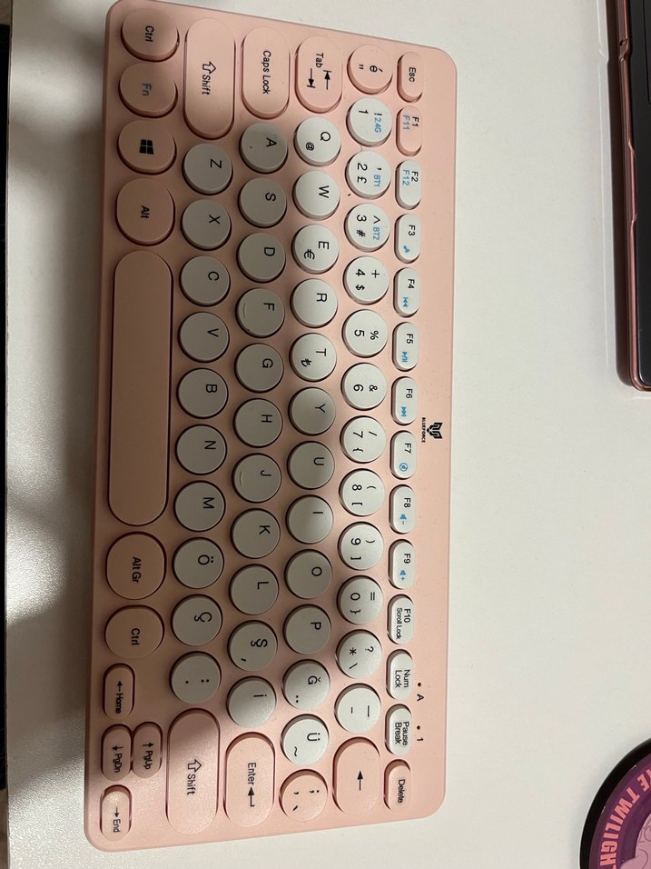 Pembe Bluetooth Blueforce Klavye - Görsel 2