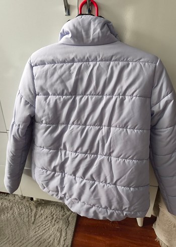 Gri Kısa Kadın Kışlık Mont - Görsel 3