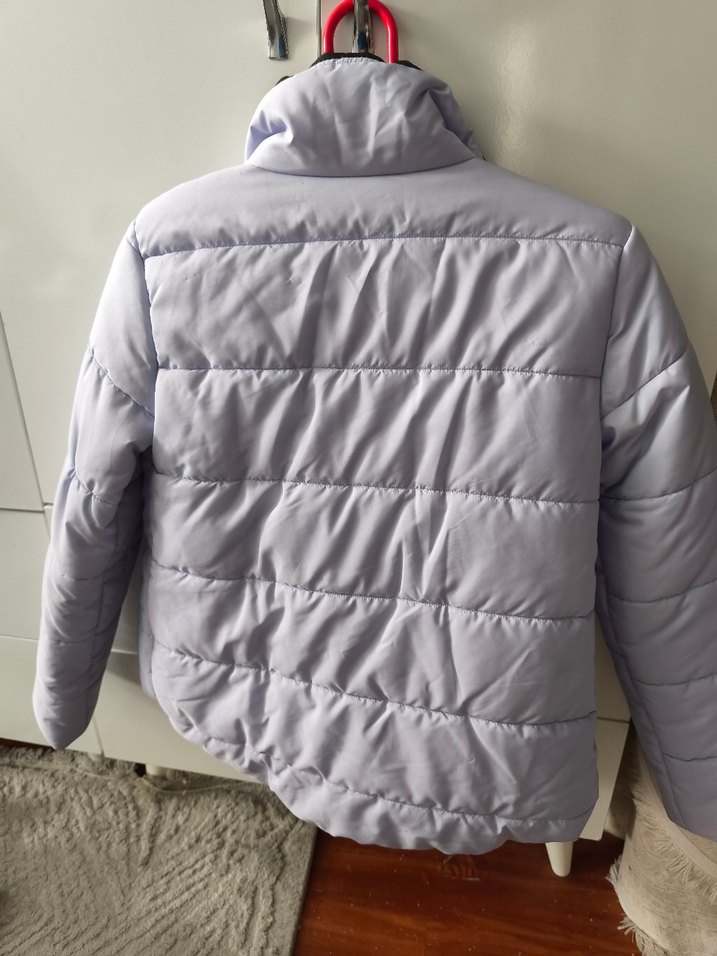 Gri Kısa Kadın Kışlık Mont - Görsel 3