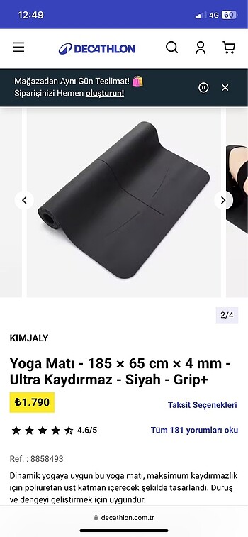 Decathlon yoga matı