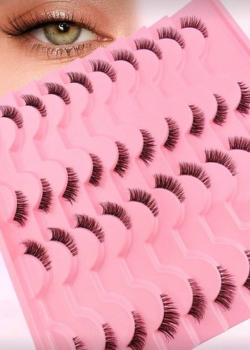 Sheinside 20 çift yarım takma kirpik seti