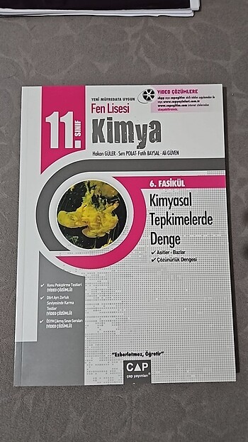 Çap ayt Kimya denge fasikülü