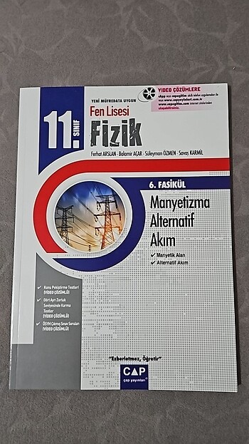 Çap Ayt fizik manyetizma alternatif akım fasikülü