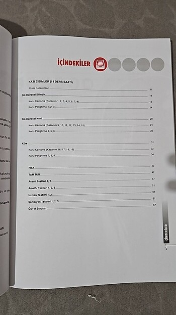  Çap Ayt matematik katı cisimler olasılık fasikülü