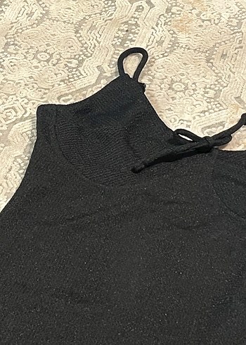 Siyah  Kadın Simli Bodysuit - Görsel 2