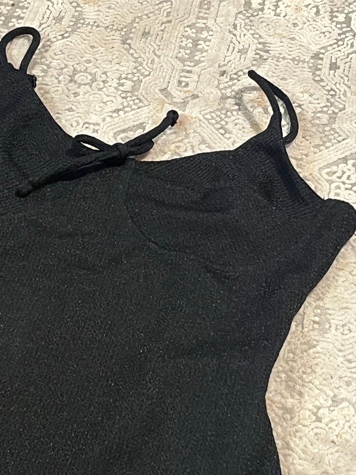 Siyah  Kadın Simli Bodysuit - Görsel 3