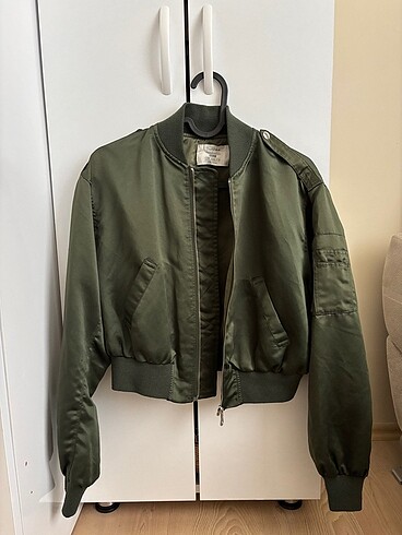 Bershka XS Beden Bomber Crop Ceket