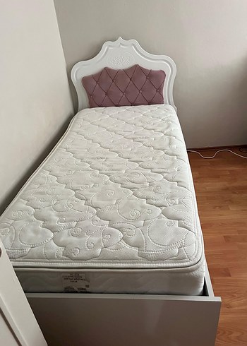 Beyaz Pastel Renkli Çekmeceli Çocuk Yatağı - Görsel 2