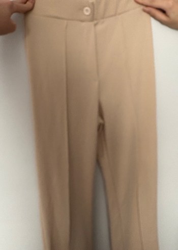 Bej kadın tayt pantolon - Görsel 4