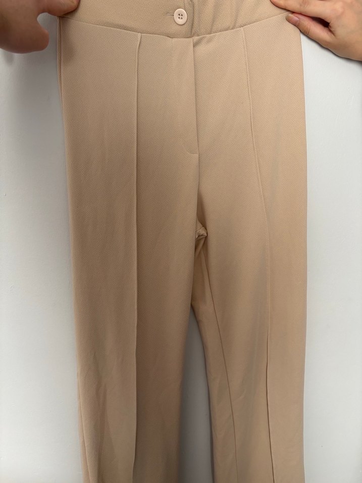 Bej kadın tayt pantolon - Görsel 2