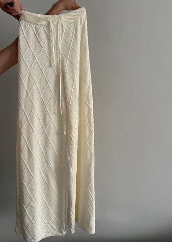 Beyaz Örgü Bohem Kadın Kazak 
Ve altı takım - Görsel 7