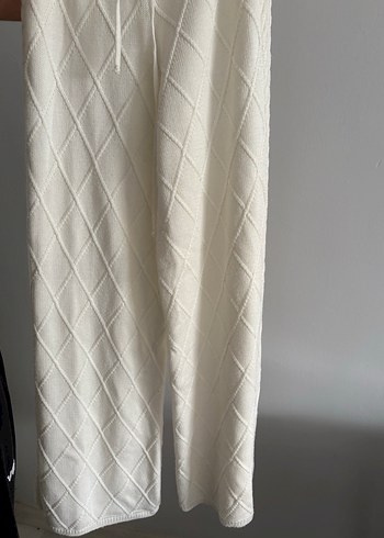 Beyaz Örgü Bohem Kadın Kazak 
Ve altı takım - Görsel 6