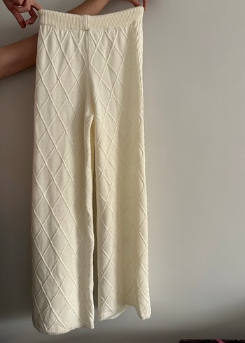 Beyaz Örgü Bohem Kadın Kazak 
Ve altı takım - Görsel 13