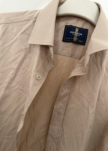 Bej Erkek Keten Uzun Kollu Gömlek - Görsel 4