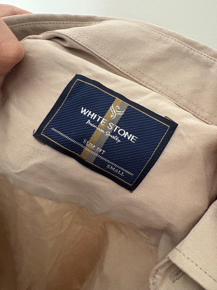 Bej Erkek Keten Uzun Kollu Gömlek - Görsel 2