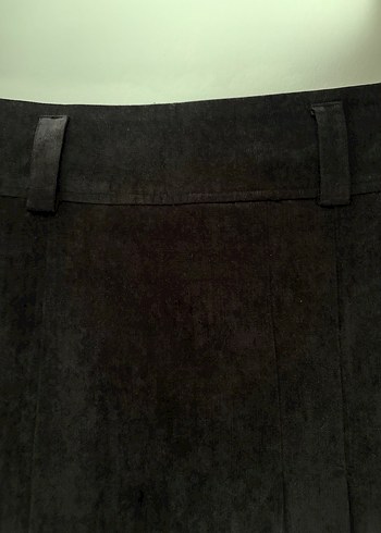 Siyah kadife midi etek - Görsel 6