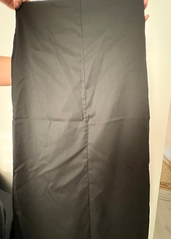 Tokalı siyah kumaş etek - Görsel 6