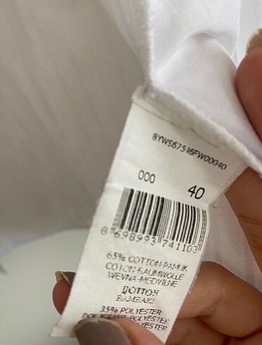 Zara beyaz çizgili gömlek