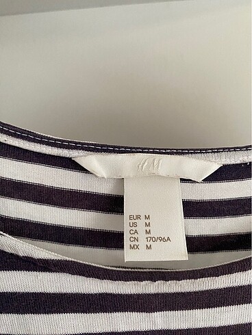 H&M h&m kısa çizgili elbise