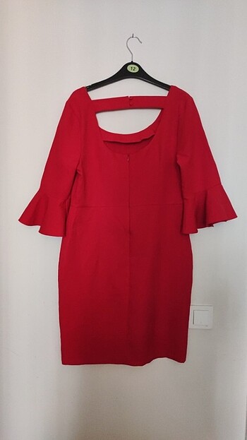 42 Beden Kadın Kırmızı Elbise