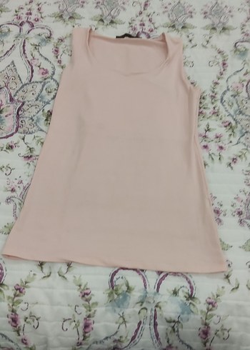 Pembe Mini Kolsuz Kadın Atlet - Görsel 2