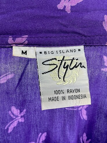m Beden mor Renk PreLoved Bluz %70 İndirimli.