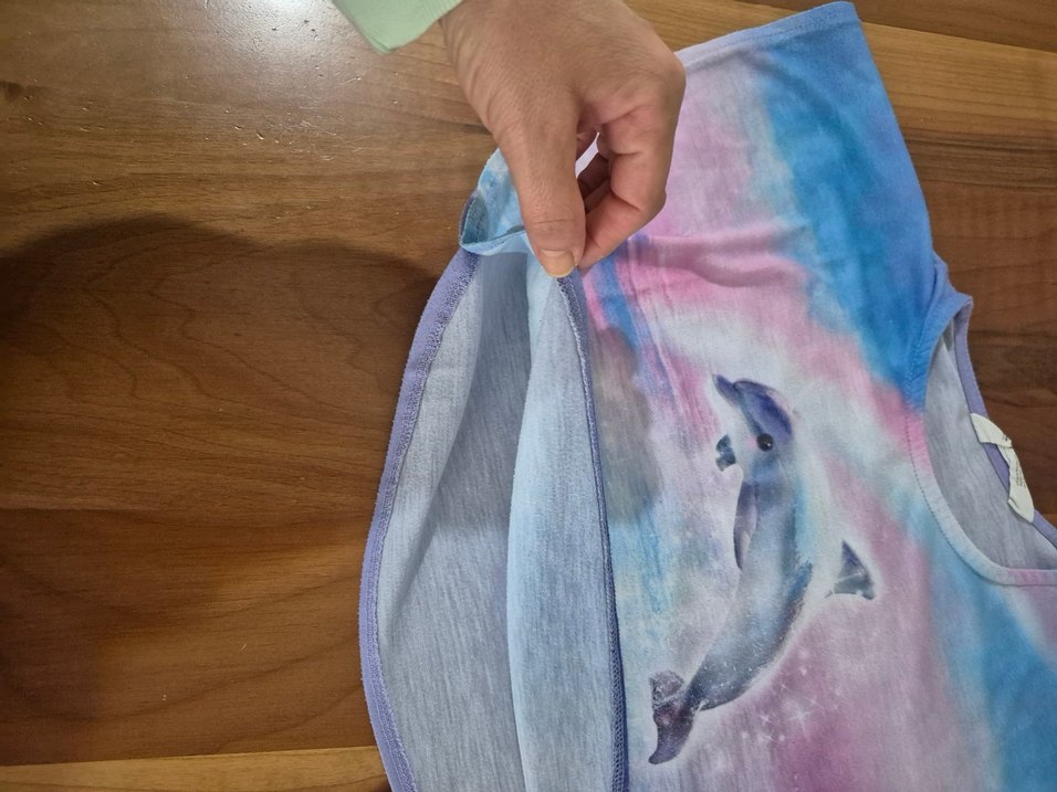 Kızlar için Çok Renkli Tie-Dye Panço - Görsel 2