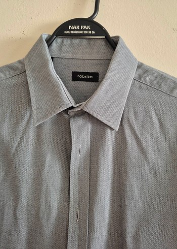Fabrika Gri Erkek Uzun Kollu Regular Fit Gömlek