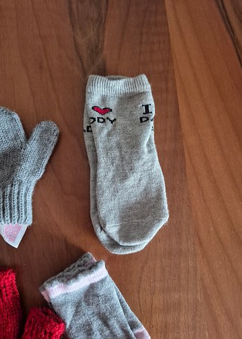 LC Waikiki Kız Çocuk Gri Örgü Eldiven