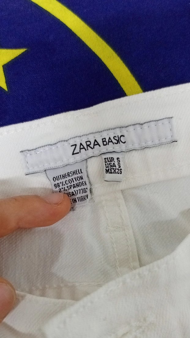 beyaz kadın denim bermuda şort - Görsel 2