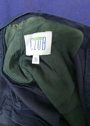 lacivert keten şort - Görsel 2