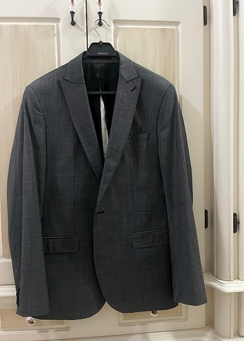 Gri Erkek Ofis Takımı Ceket Notch Yaka - Görsel 3