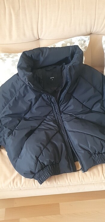 m Beden siyah Renk Orjinal şişme mont