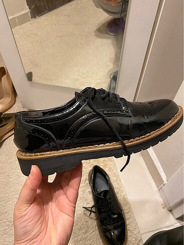 37 Beden Oxford rugan ayakkabı