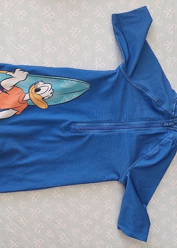Donald Duck Baskılı Mavi Erkek Çocuk Mayo