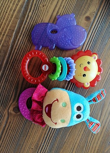 3 lü diş kaşıyıcı oyuncak