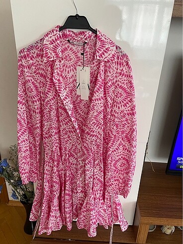 Zara mini desenli elbise