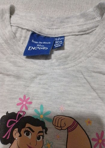 Baskılı Gri Kız Çocuk Tişörtü - Görsel 2